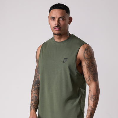 Gym King Fight Division Tank - Deep Olive