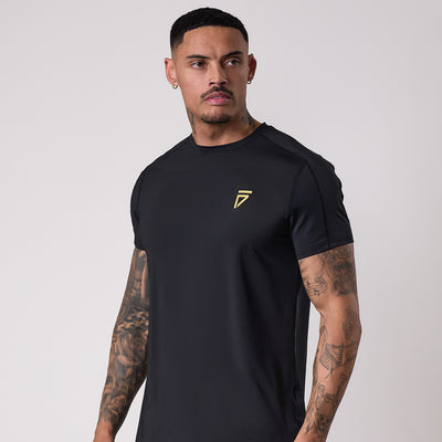 Gym King Fight Division Training Tee - Black/Gold