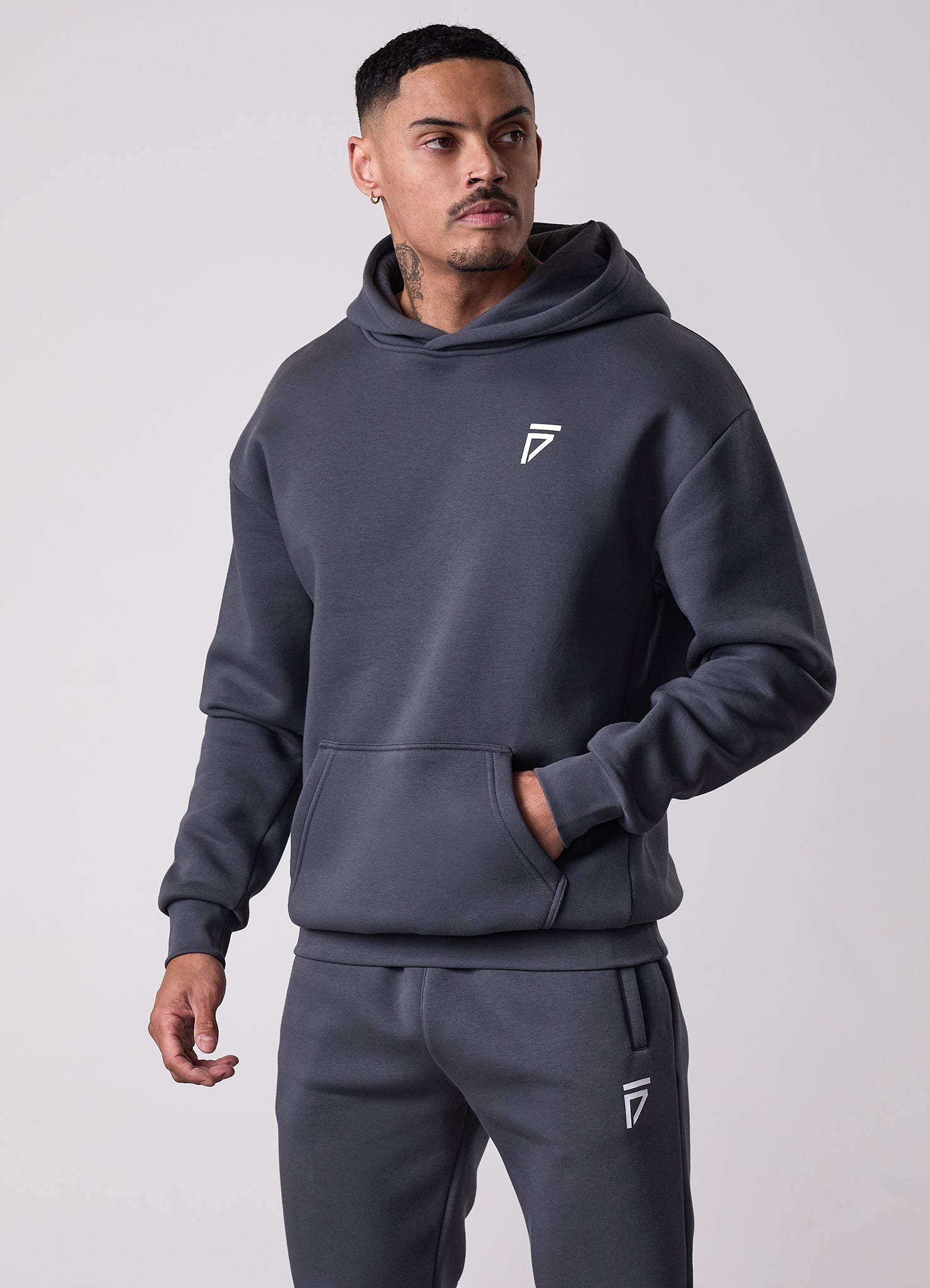 Gym King Fight Division Hoodie - Graphite