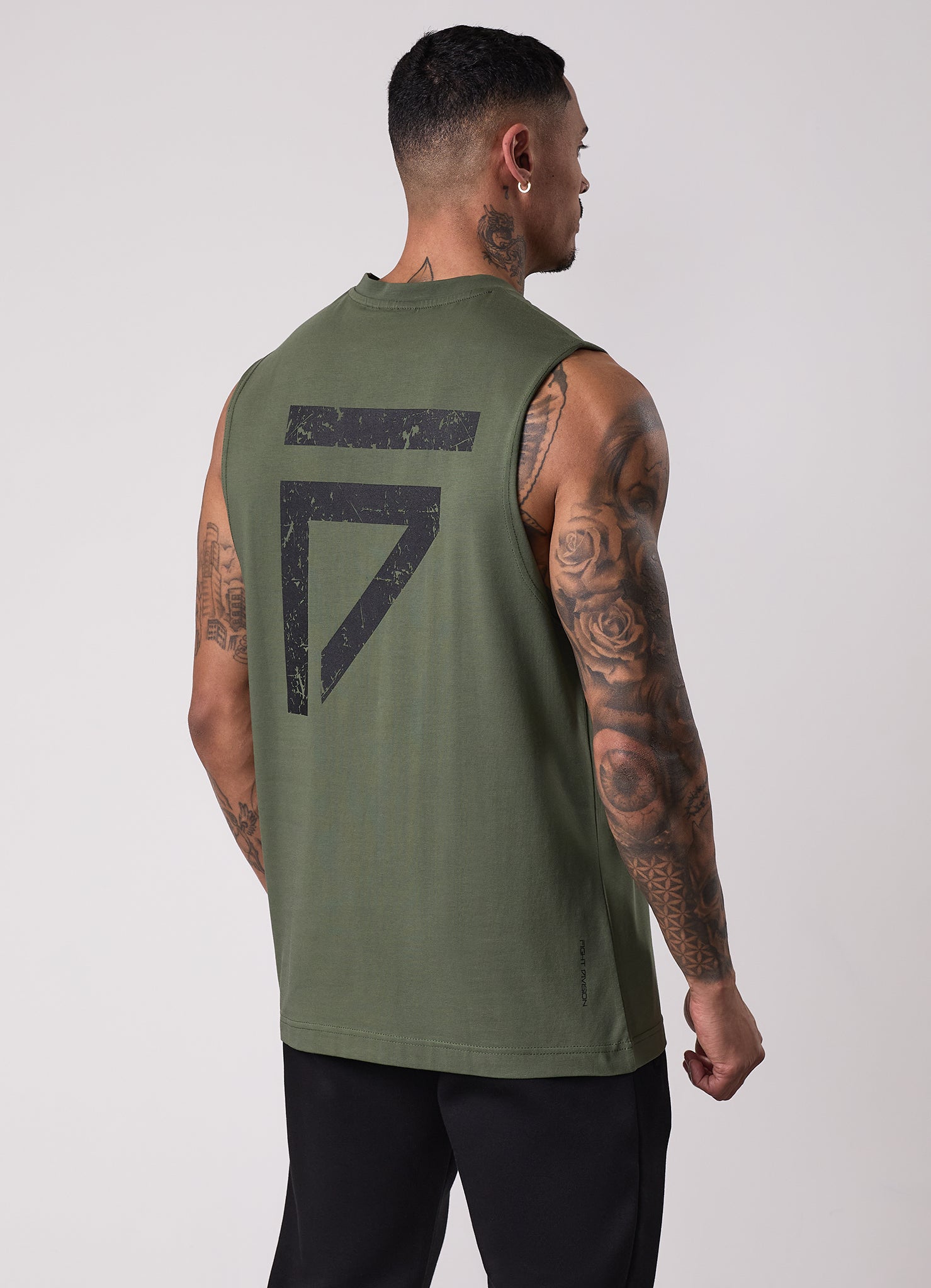 Gym King Fight Division Tank - Deep Olive