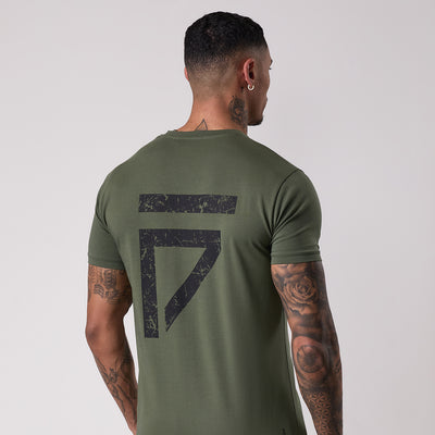 Gym King Fight Division Tee - Deep Olive