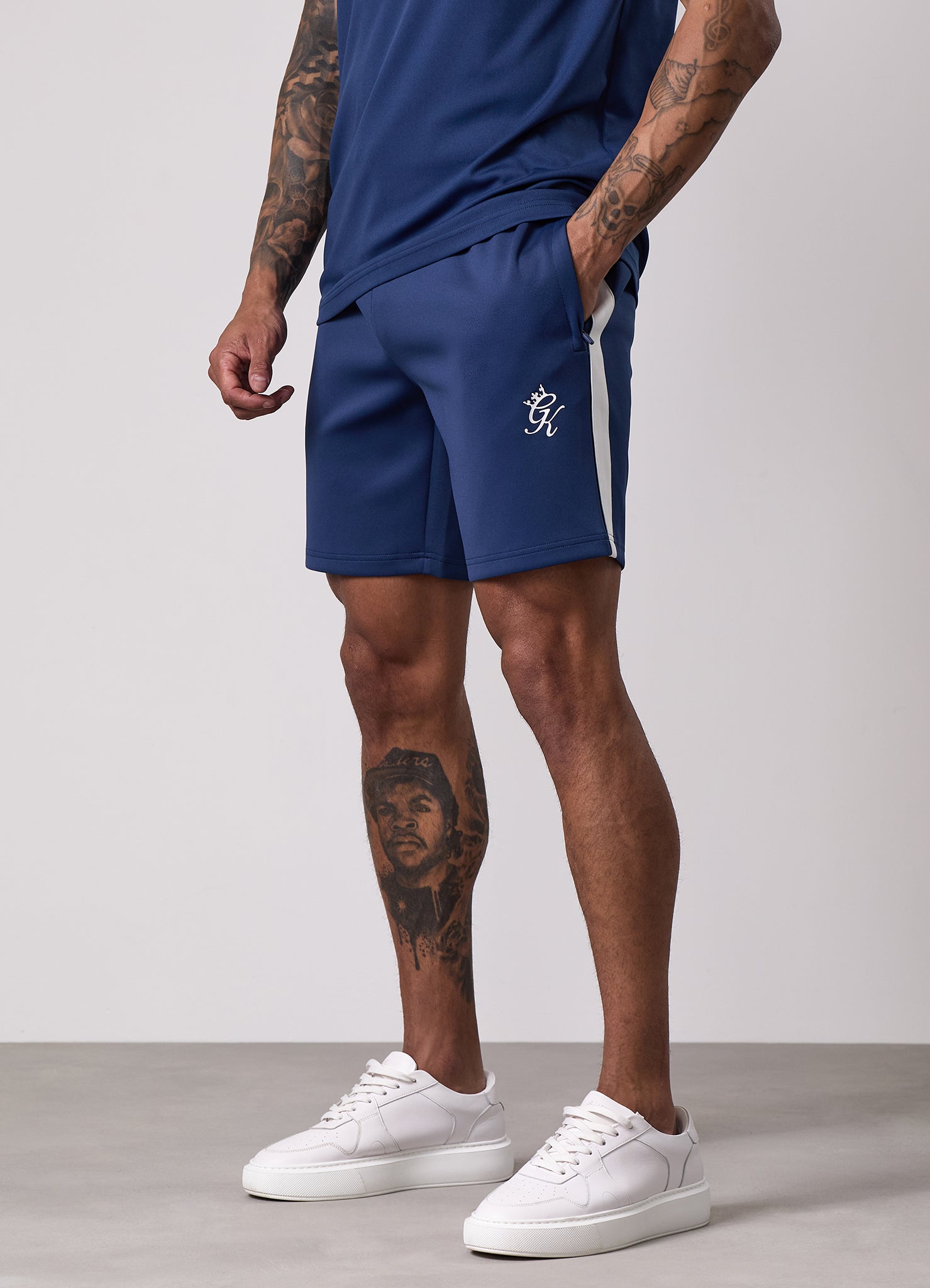 Gym King Core Plus Poly Short - Moonlight Blue
