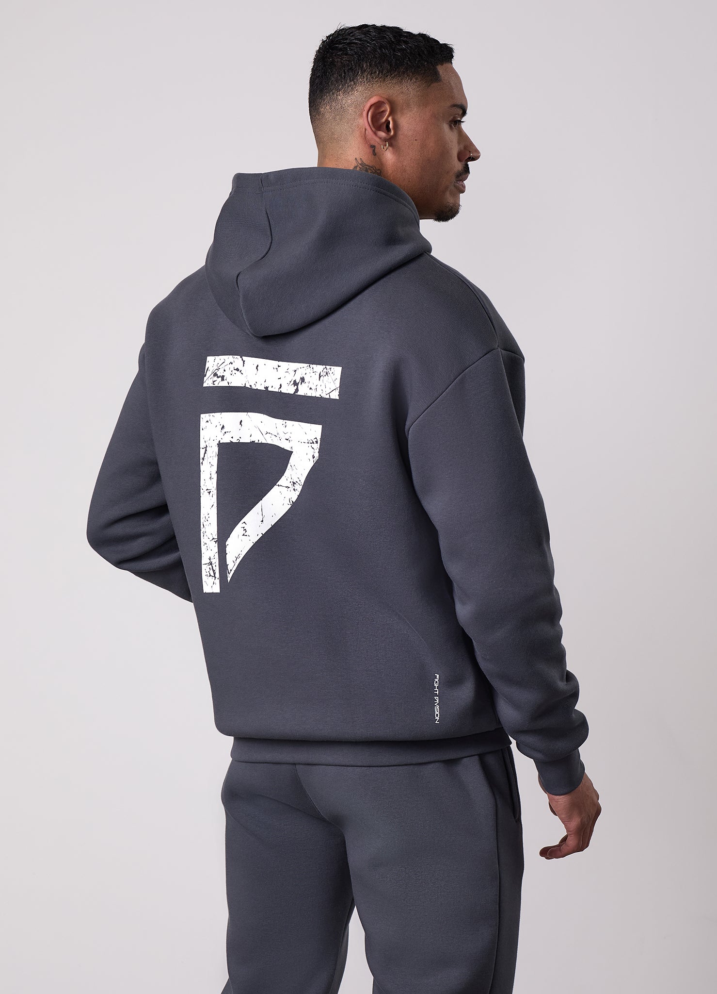 Gym King Fight Division Hood - Graphite