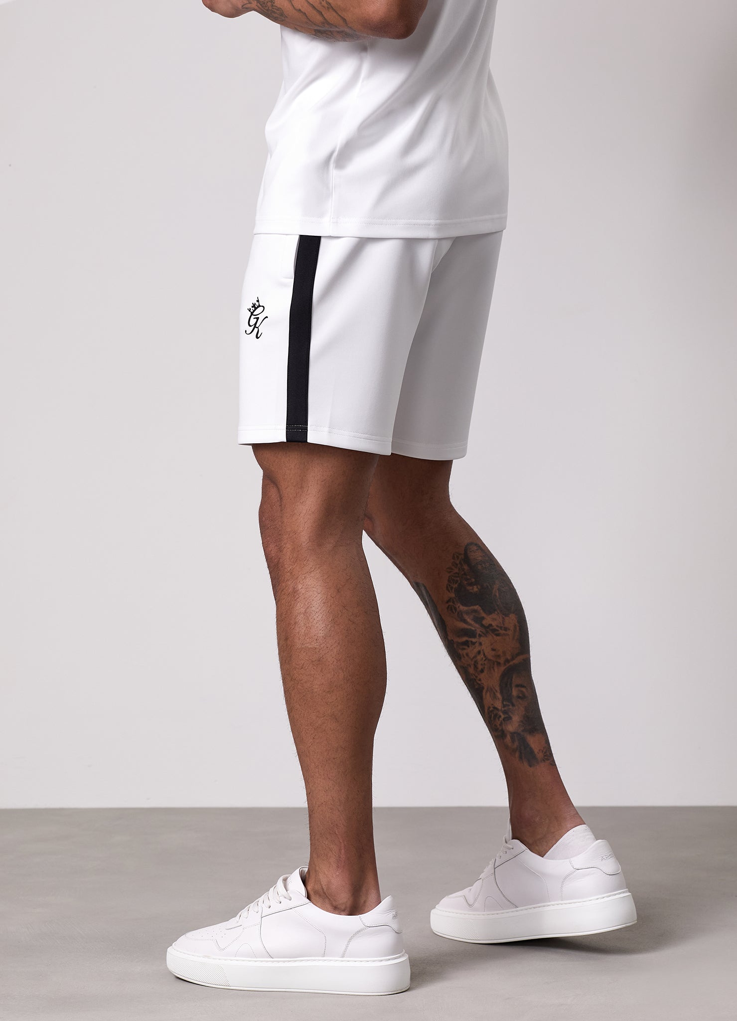 Gym King Core Plus Poly Short - White