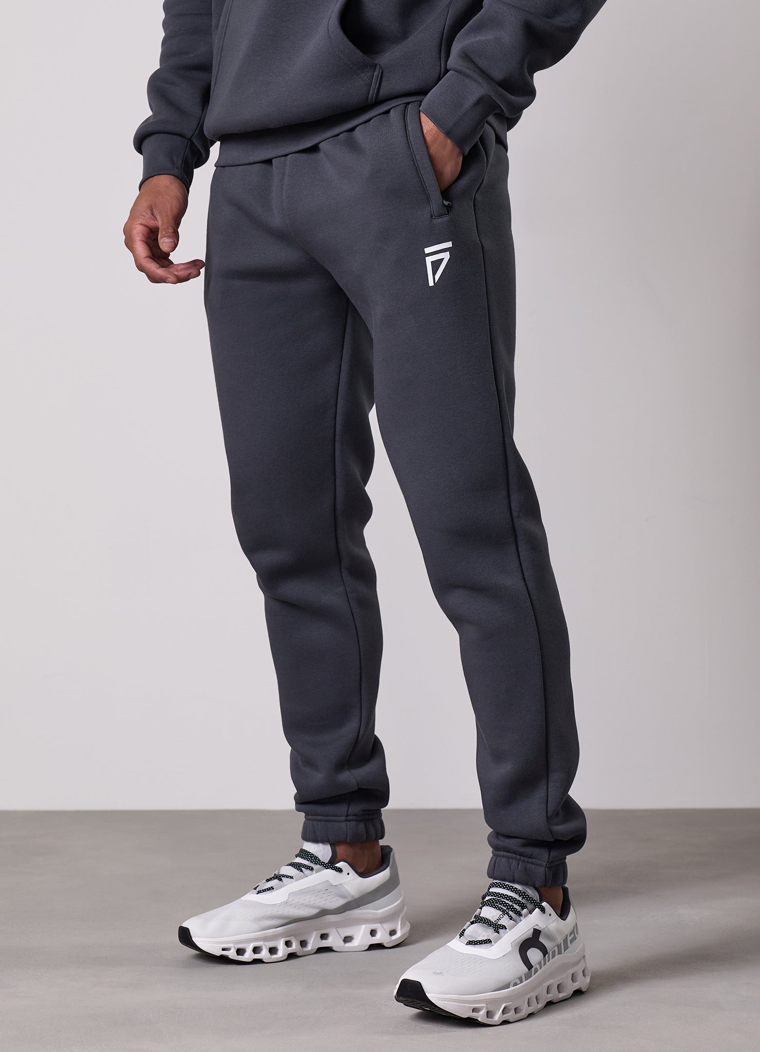 Gym King Fight Division Hood Tracksuit - Graphite