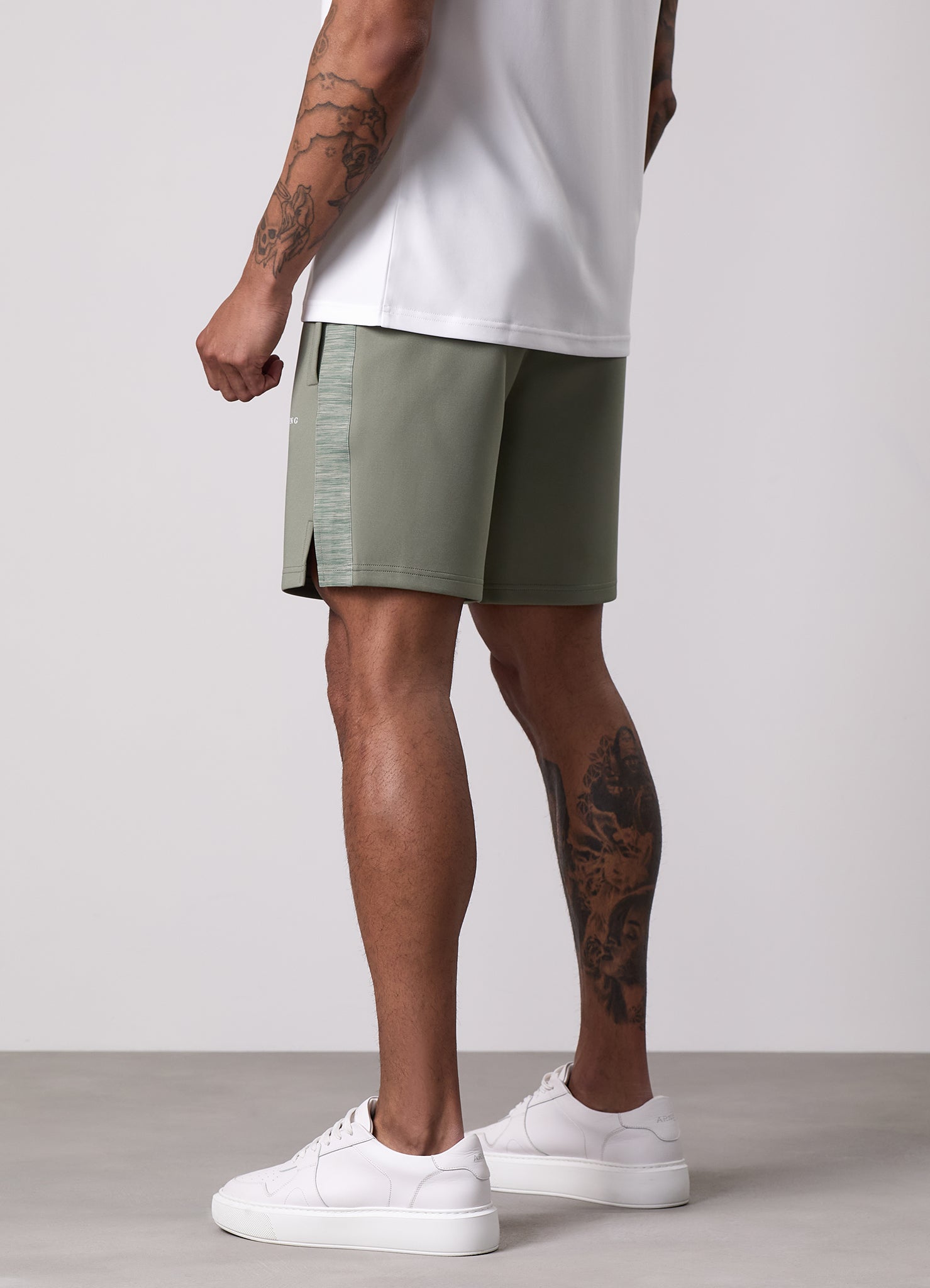 Gym King Core Plus Poly 2.0 Short - Soft Khaki