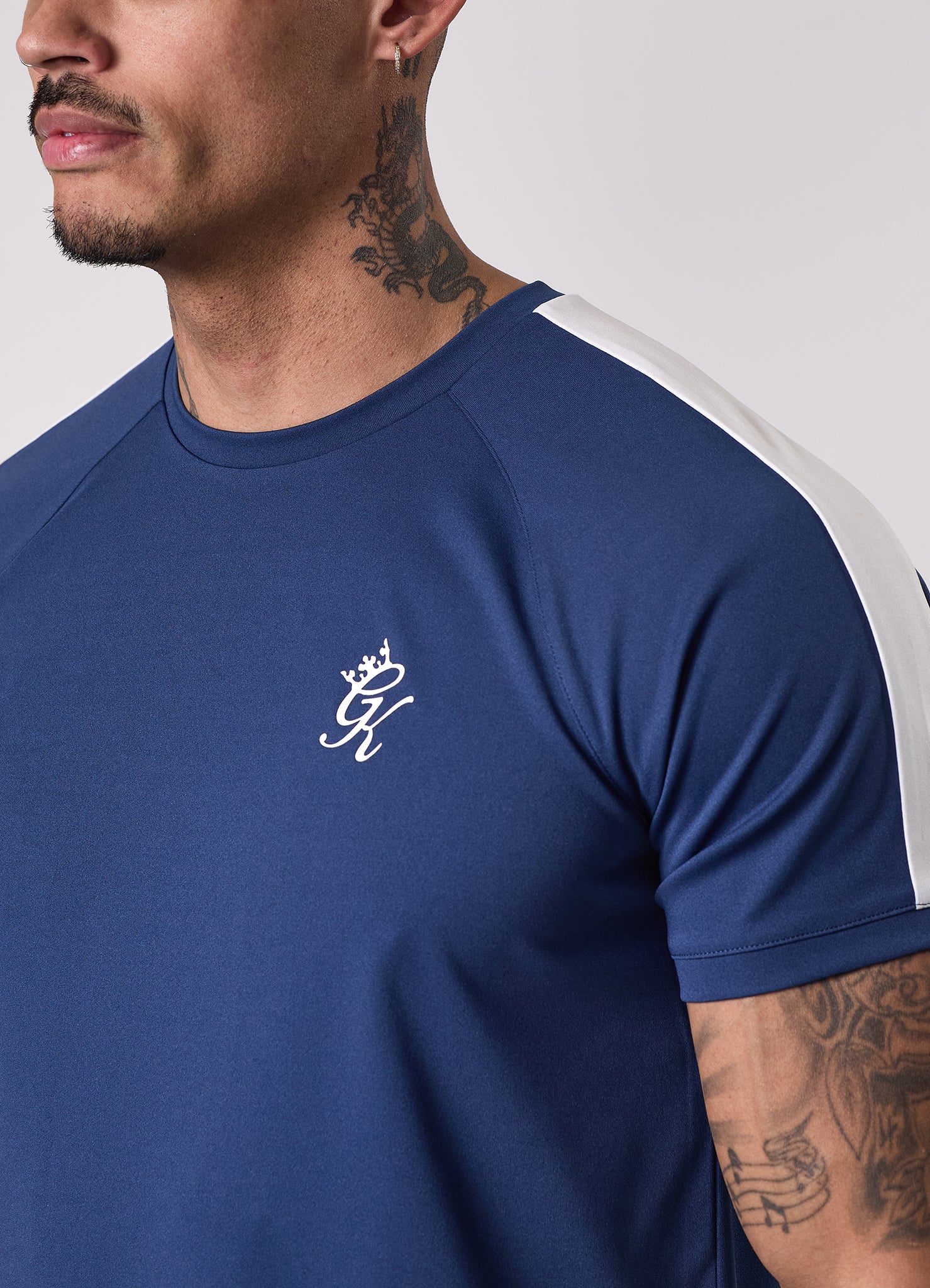 Gym King Core Plus Poly Tee - Moonlight Blue