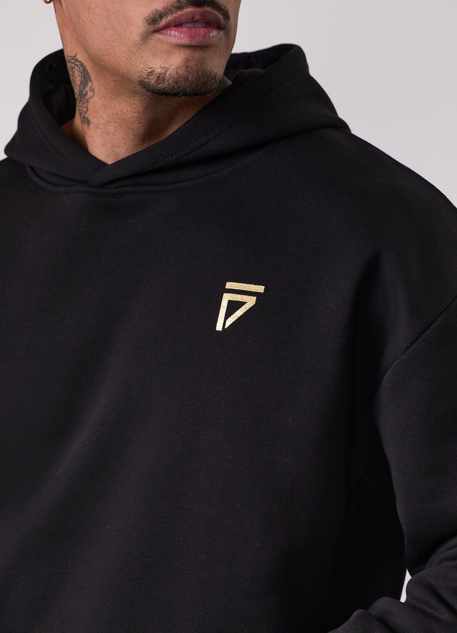 Gym King Fight Division Hood Tracksuit - Black