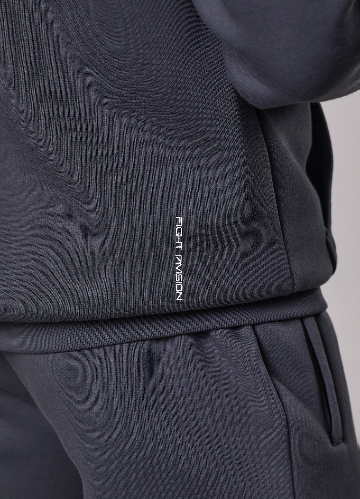 Gym King Fight Division Hood Tracksuit - Graphite