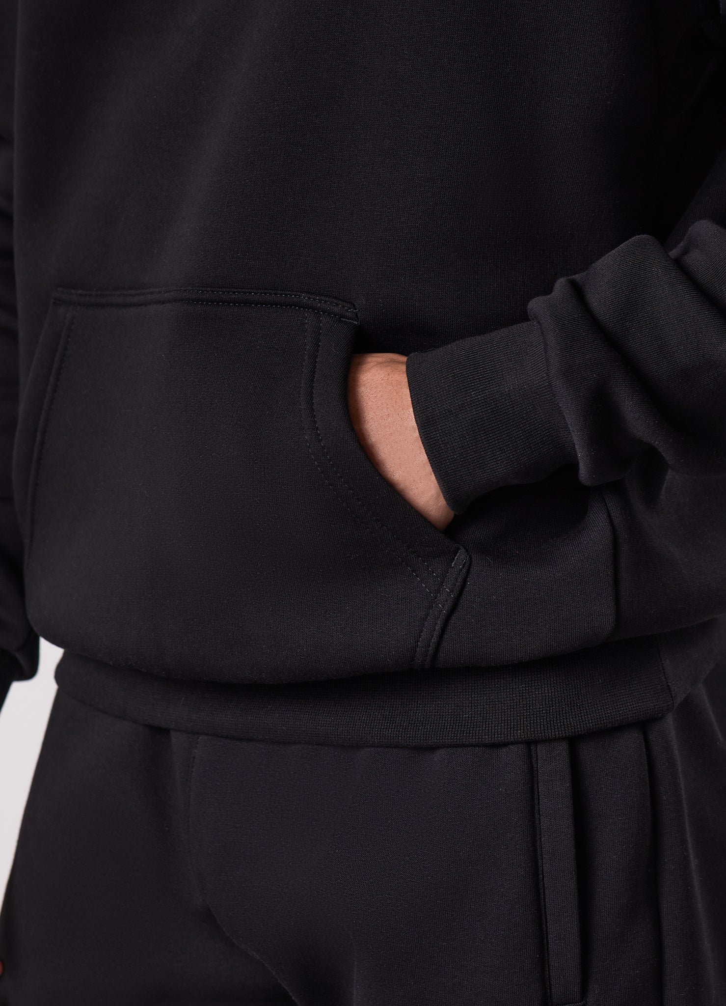 Gym King Fight Division Hood Tracksuit - Black