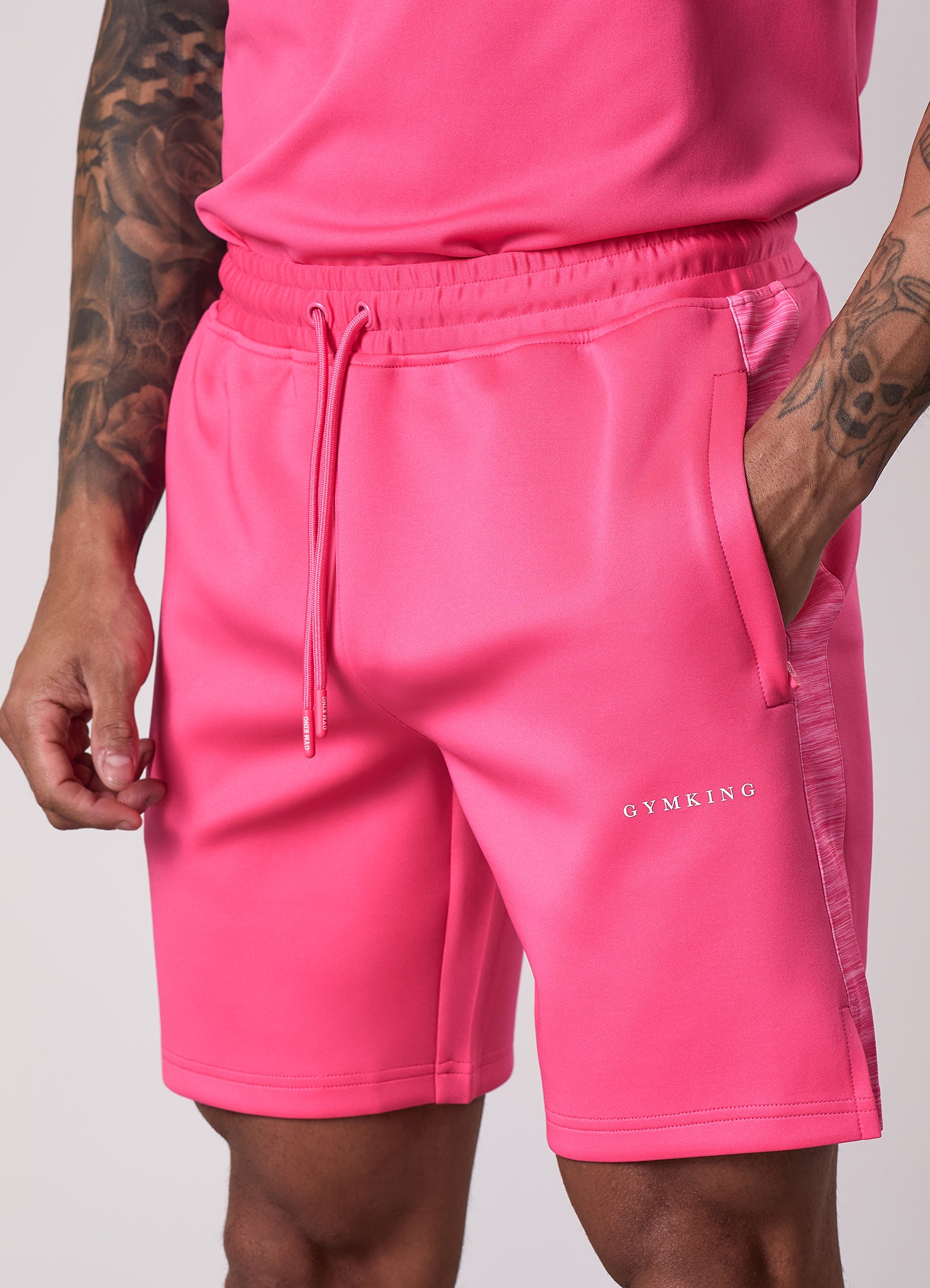 Gym King Core Plus Poly 2.0 Short - Raspberry