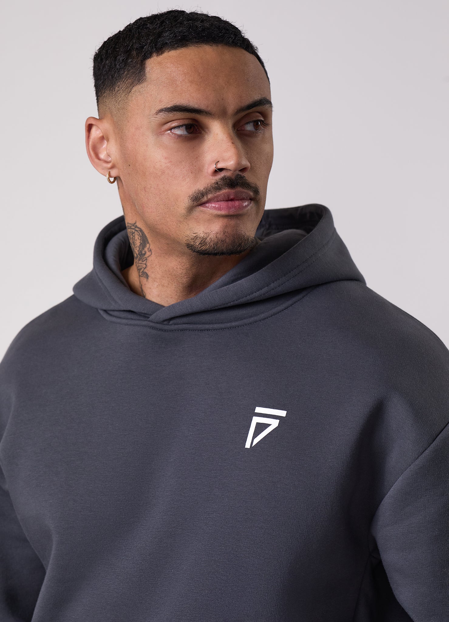 Gym King Fight Division Hood - Graphite