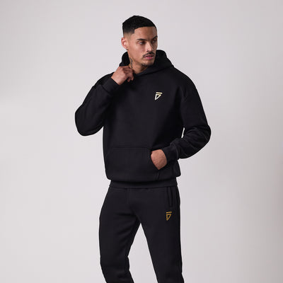 Gym King Fight Division Hood Tracksuit - Black