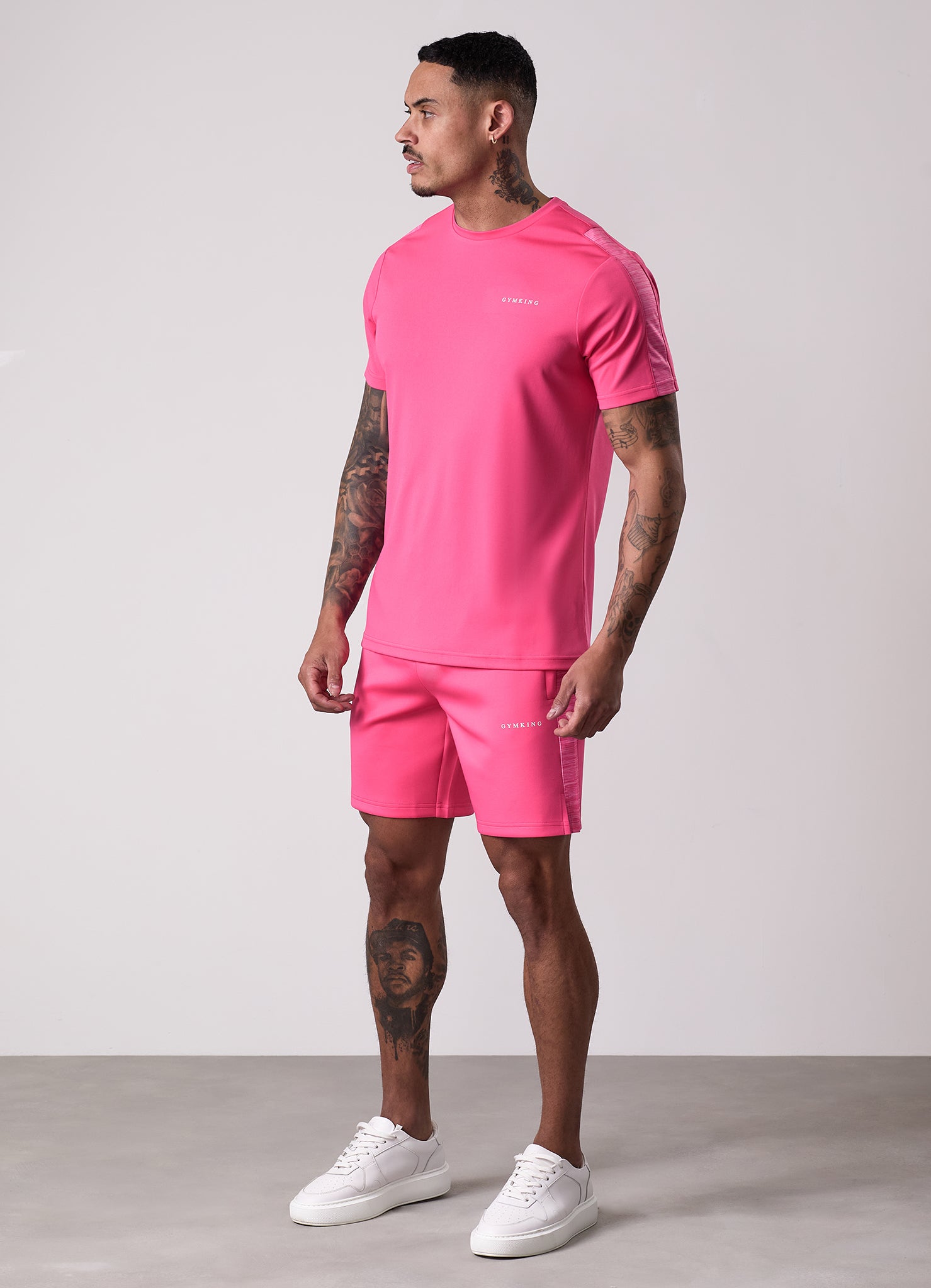 Gym King Core Plus Poly 2.0 Short - Raspberry