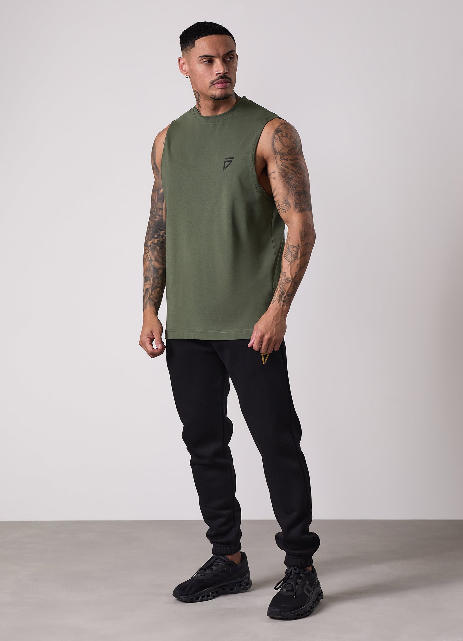 Gym King Fight Division Tank - Deep Olive