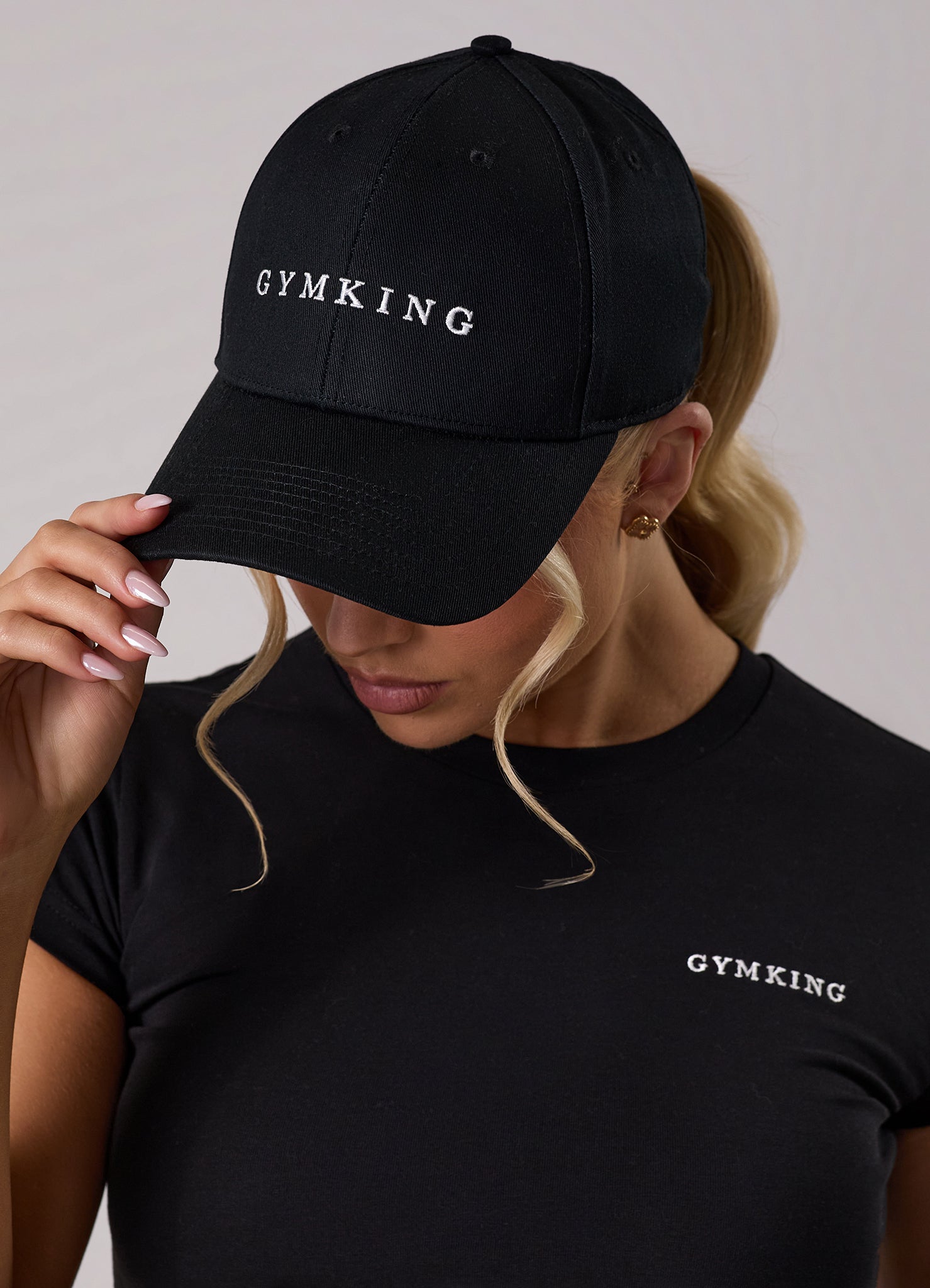 Gym King Linear Pitcher Cap - Black