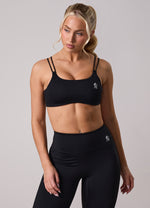 Gym King 365 Micro Sports Bra - Black thumbnail