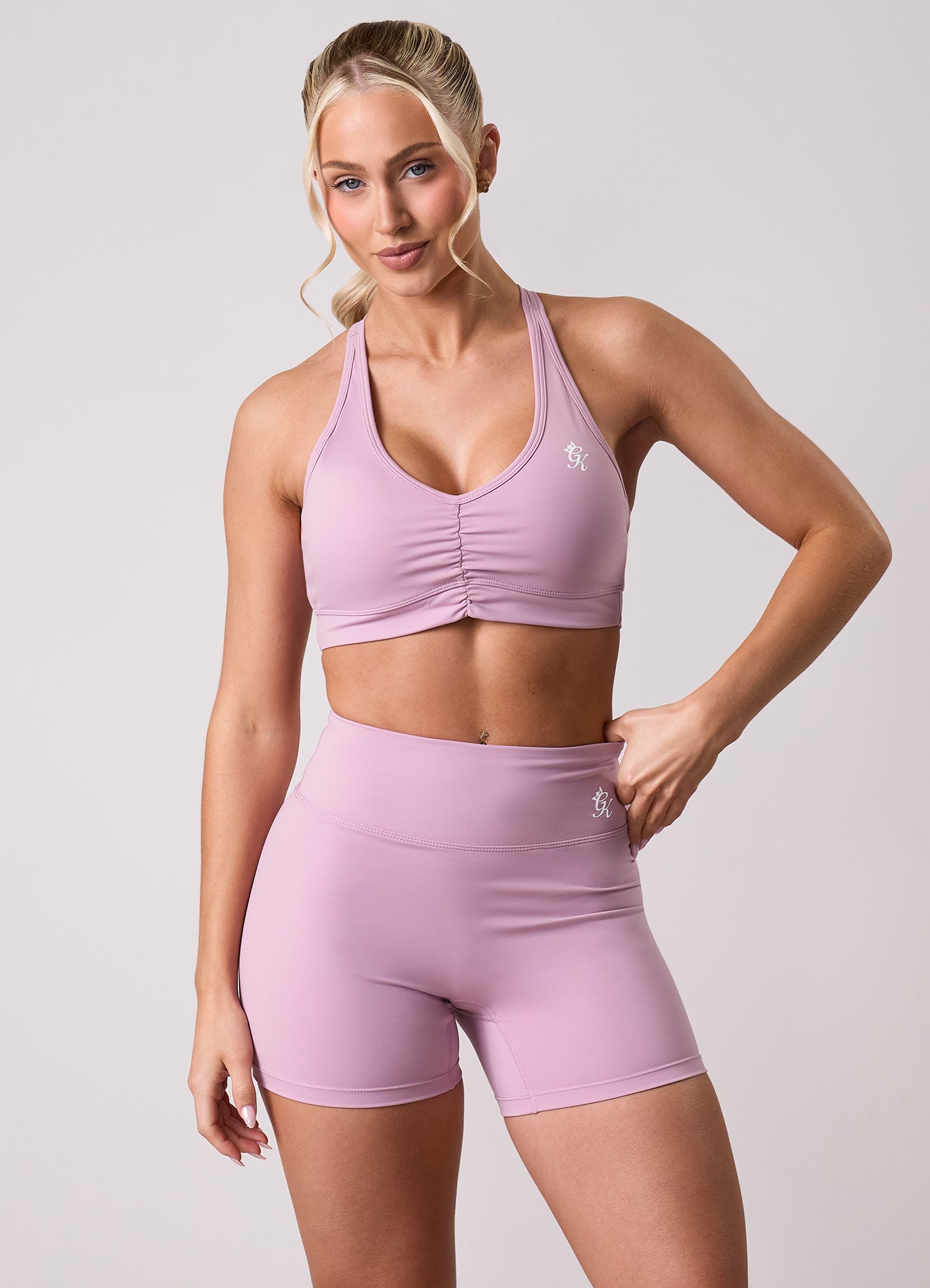 Gym King 365 Scrunch Short - Dusky Mauve
