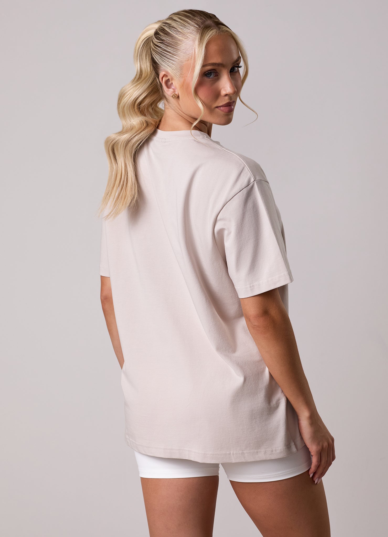 Gym King 365 Boyfriend Jersey Tee - Pebble