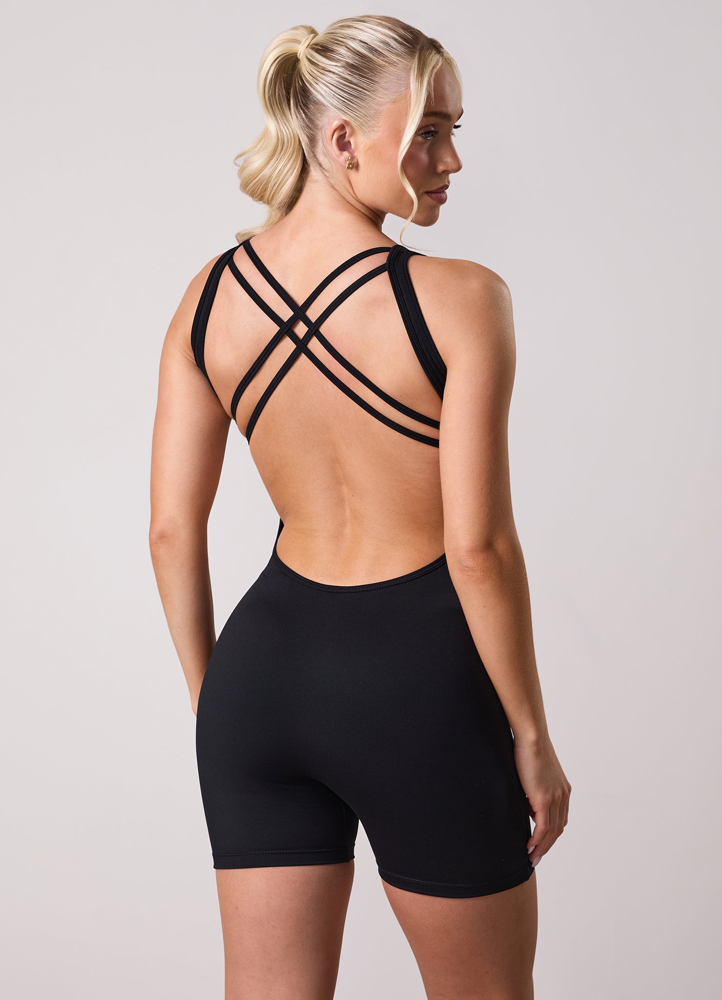 Gym King 365 Cross-back Unitard - Black