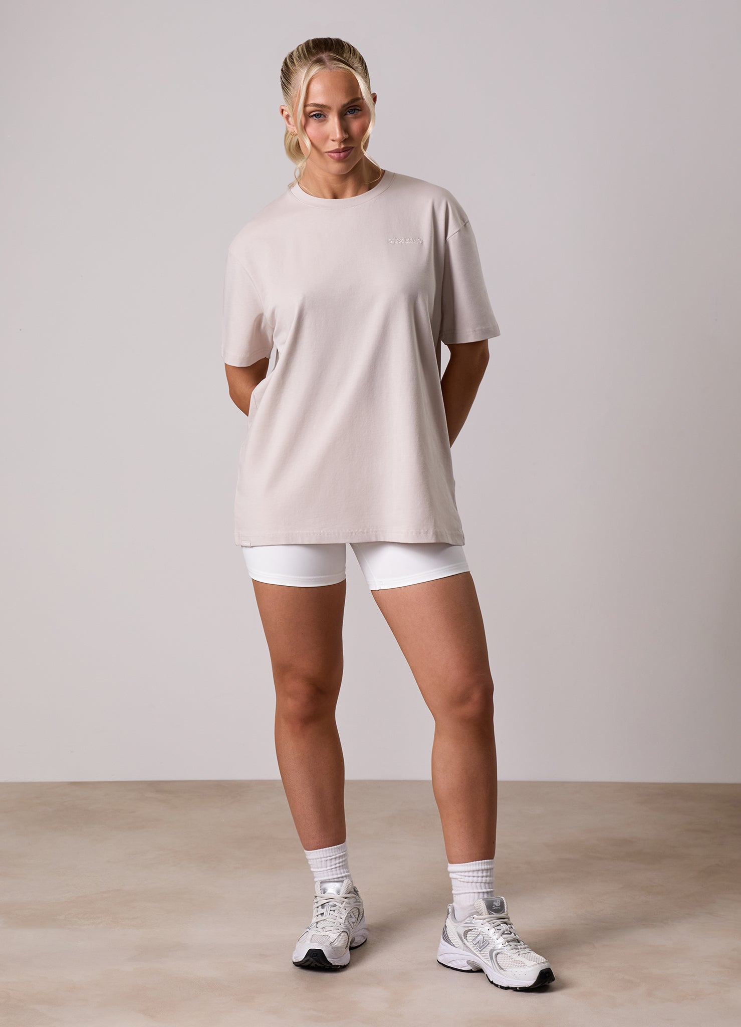 Gym King 365 Boyfriend Jersey Tee - Pebble