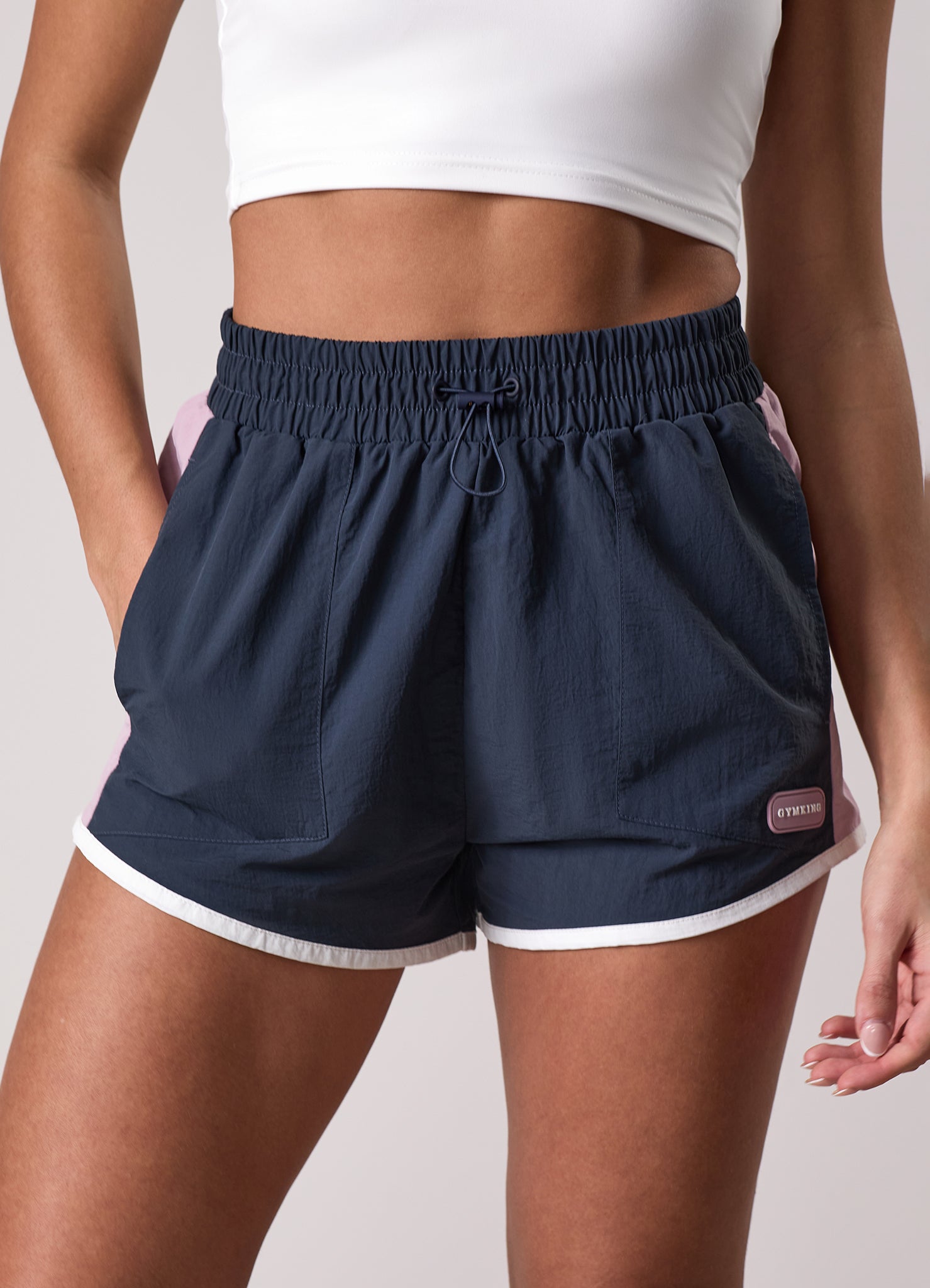 Gym King Track Woven Short - Midnight Blue