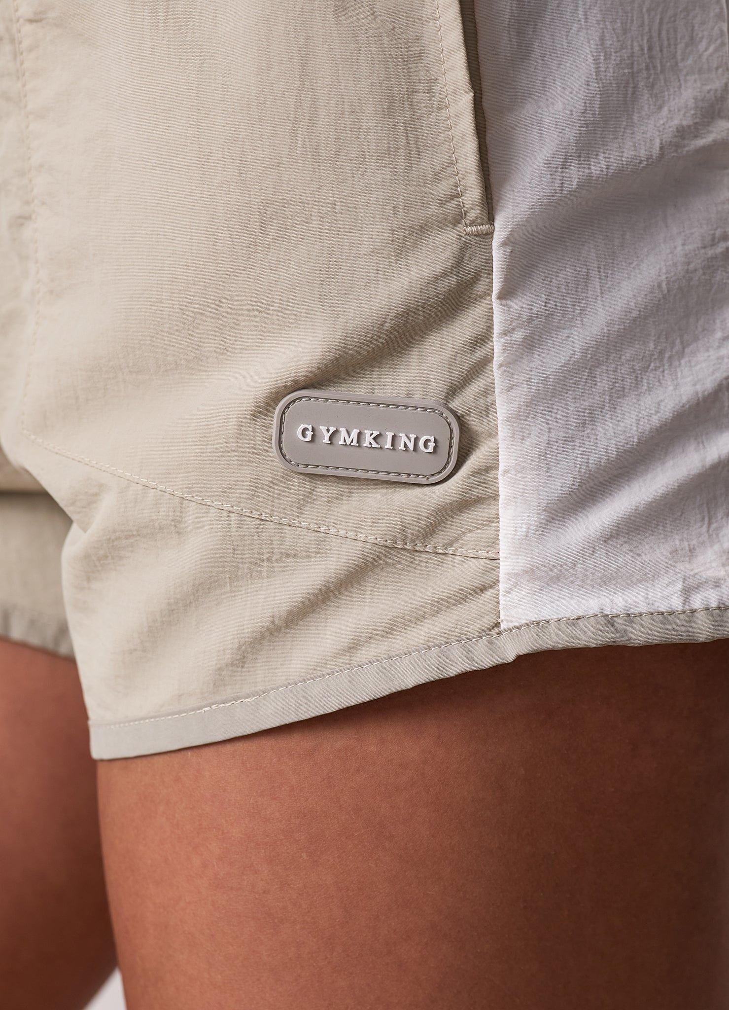 Gym King Track Woven Short - Vanilla Brown