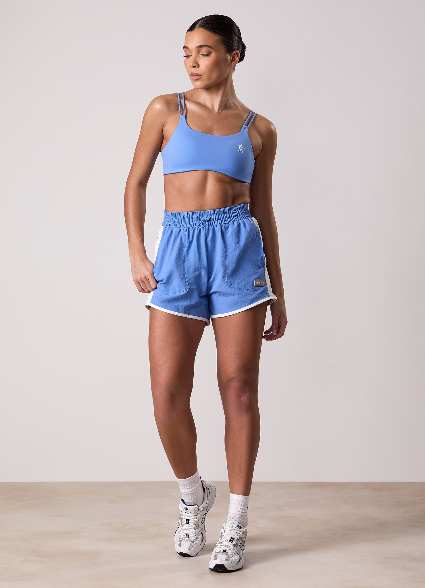 Gym King Track Woven Short - Blue Iris