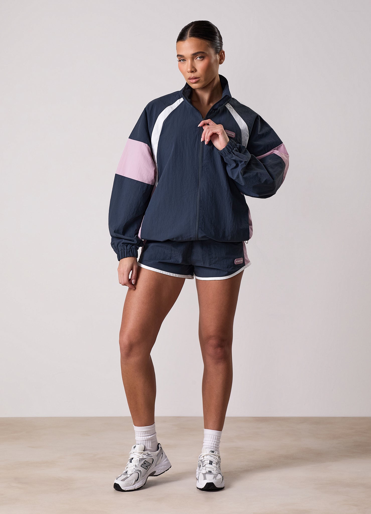 Gym King Track Woven Jacket - Midnight Blue
