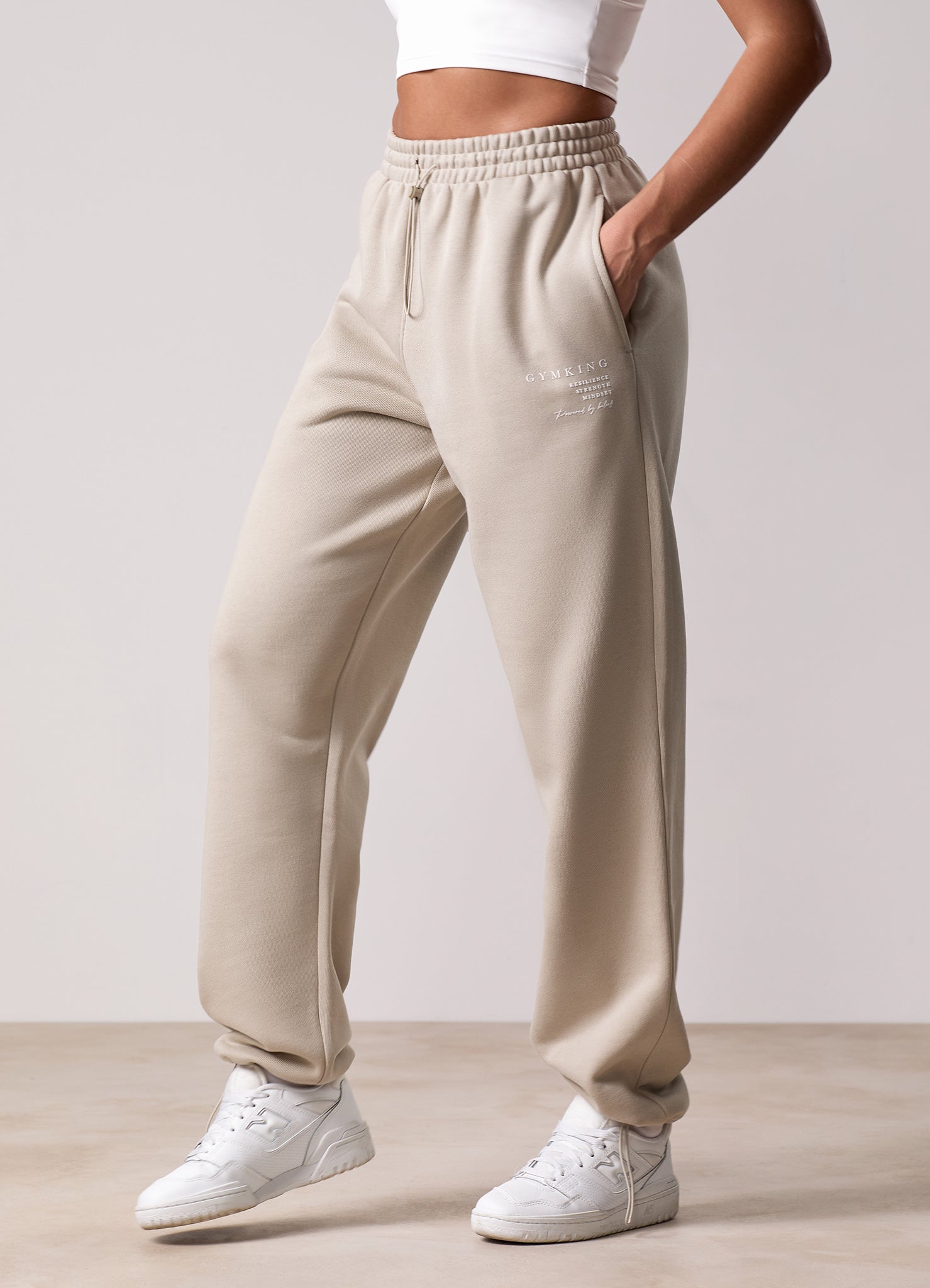 Gym King Define Bungee Jogger - Vanilla Brown