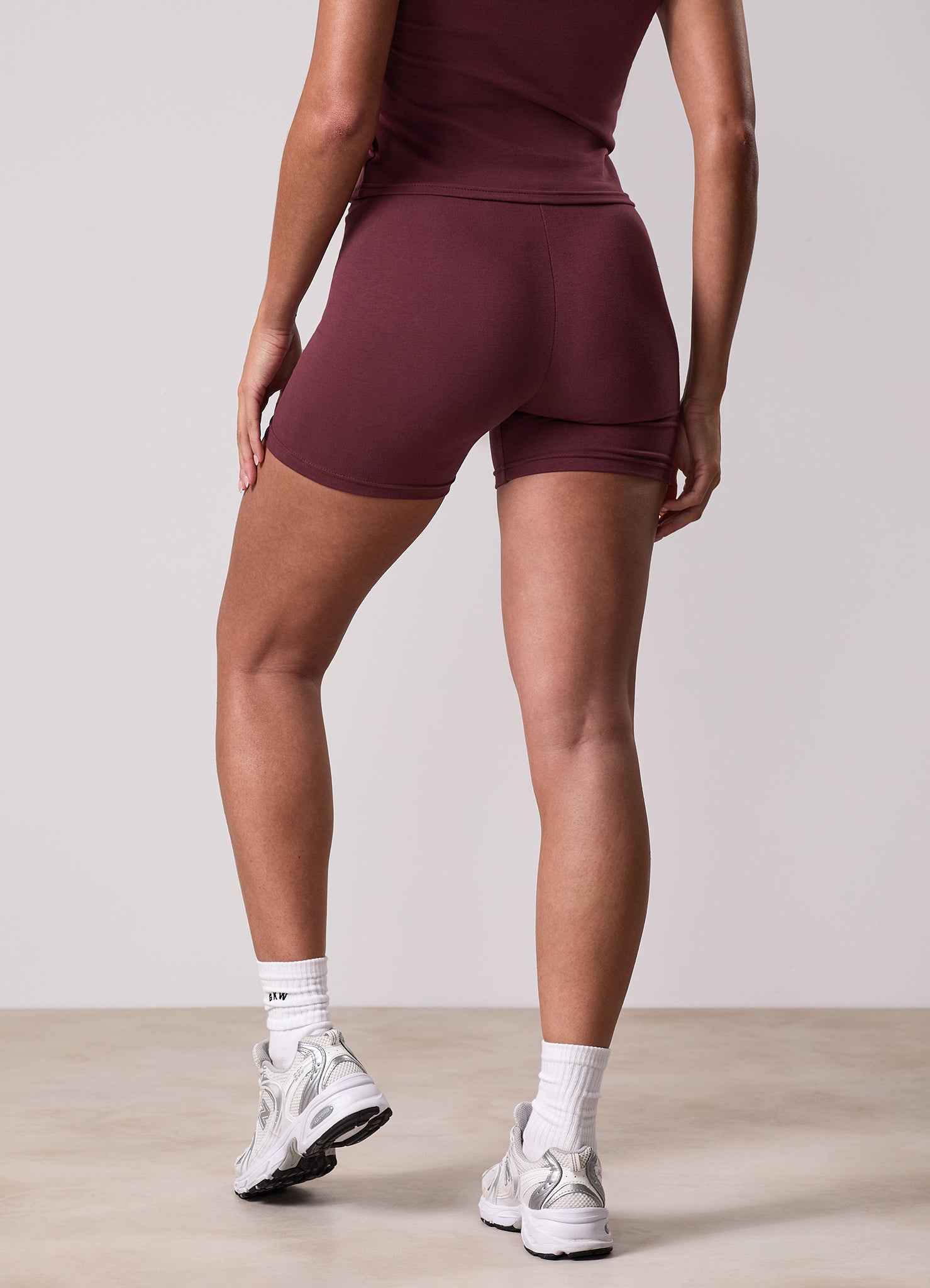 Gym King Plush Jersey Short - Burgundy