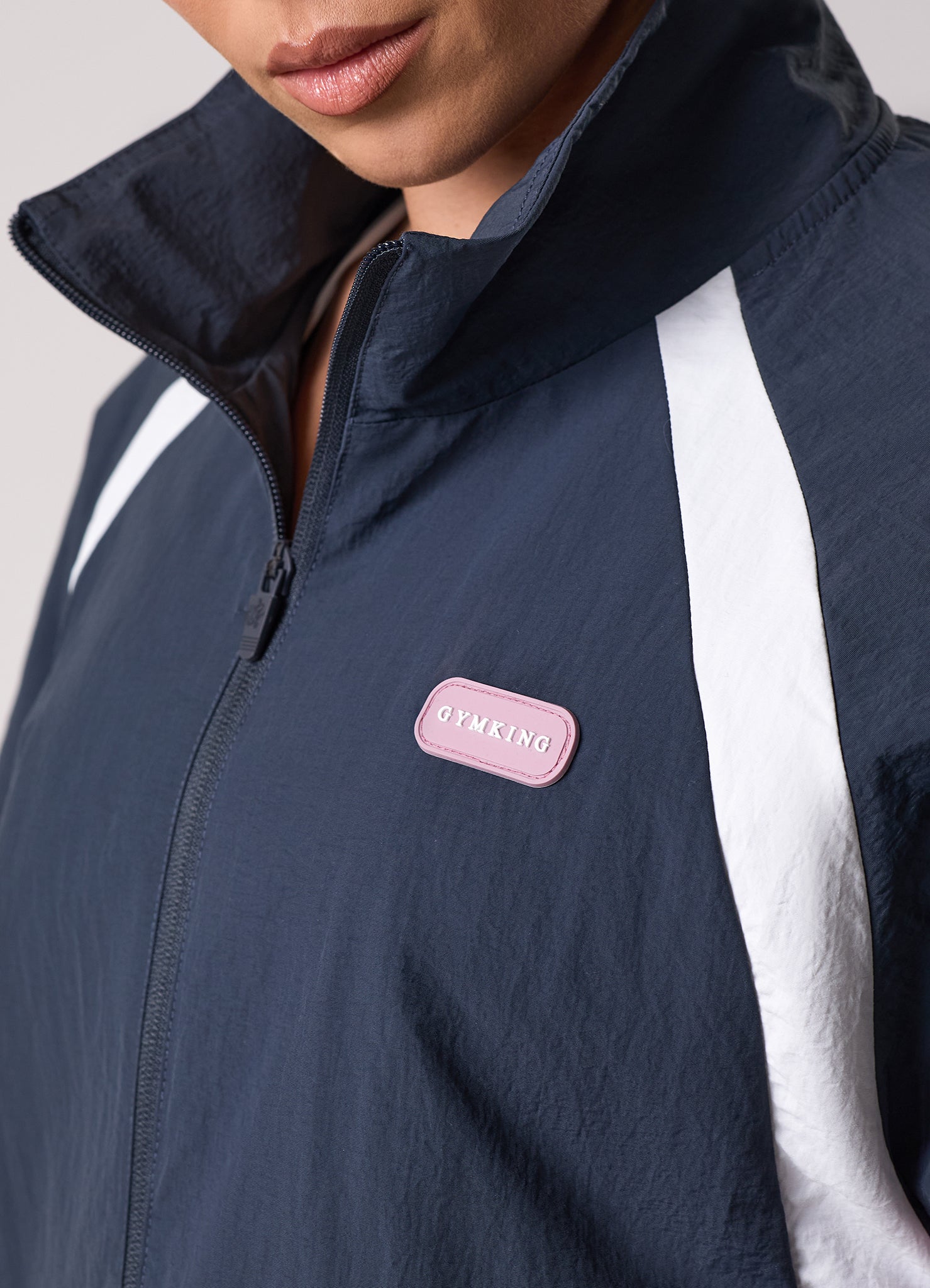Gym King Track Woven Jacket - Midnight Blue