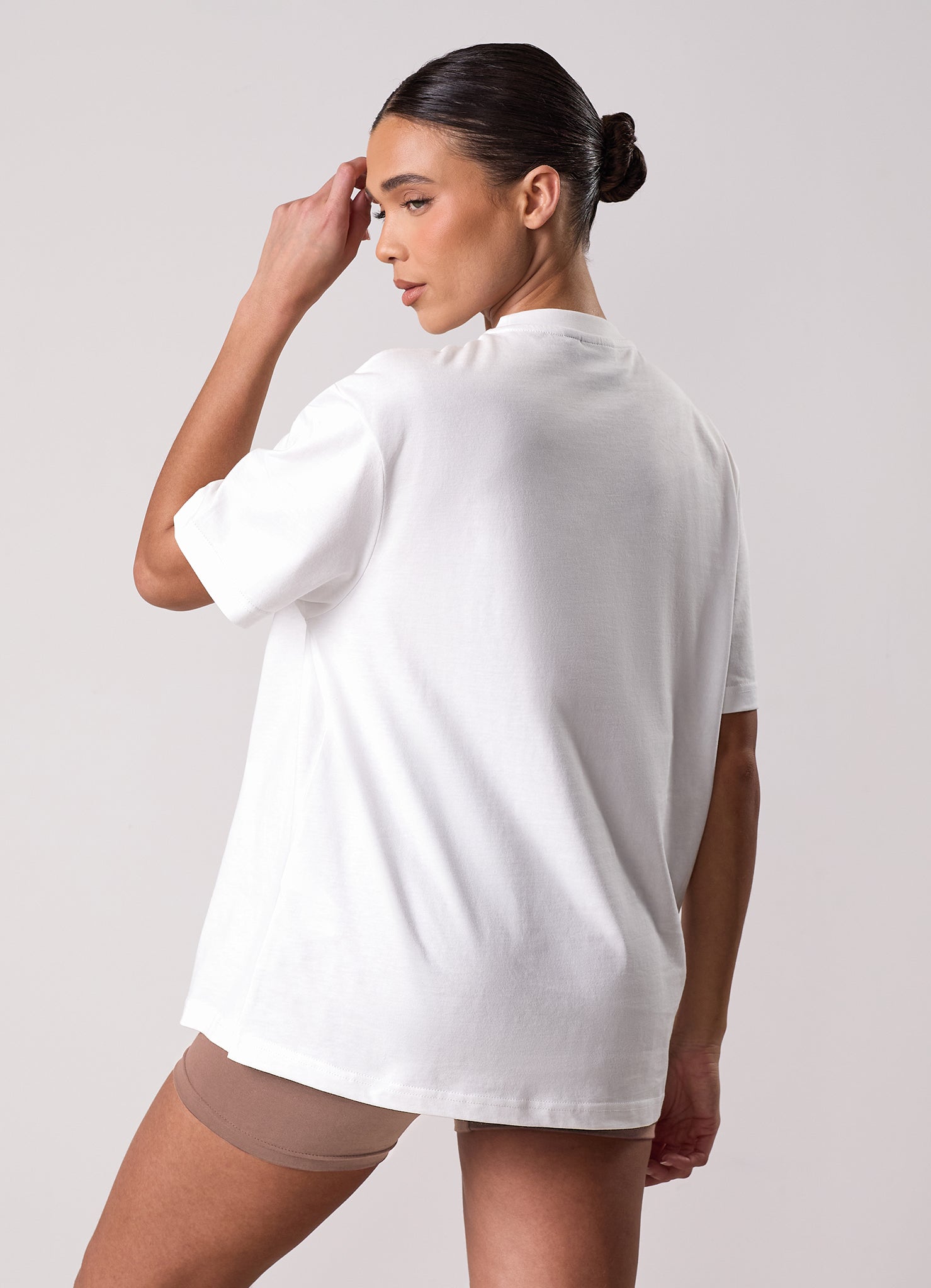 Gym King Compose Jersey Boyfriend Tee - Cream
