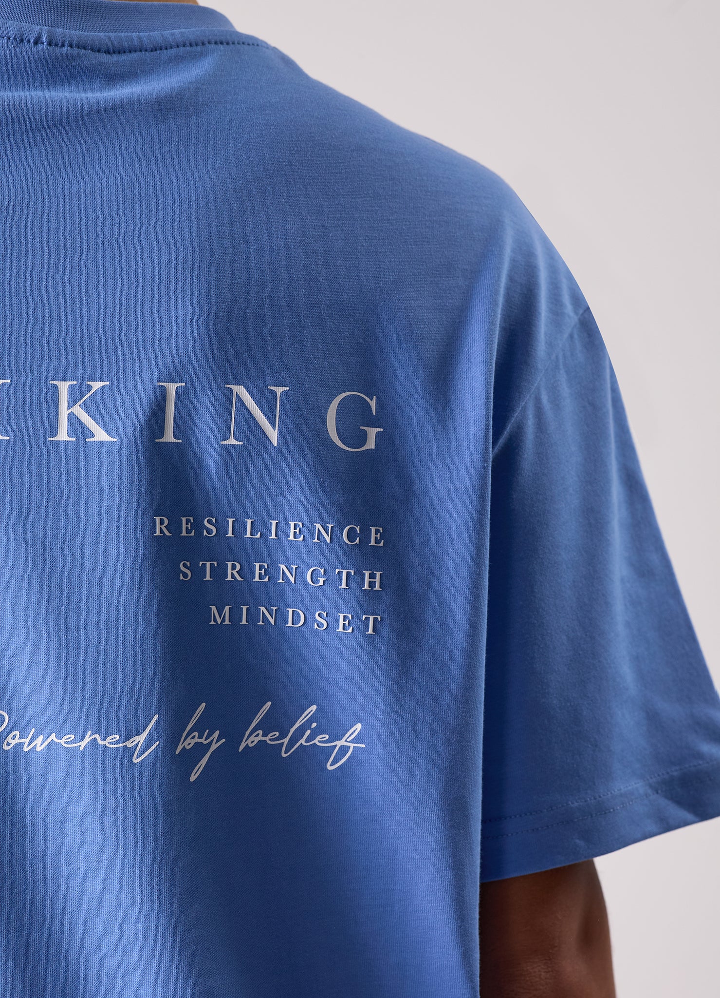 Gym King Define Boyfriend Tee - Blue Iris