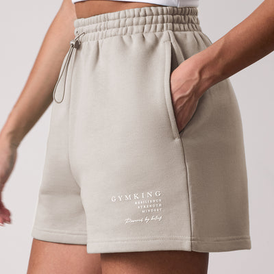 Gym King Define Bungee Short - Vanilla Brown