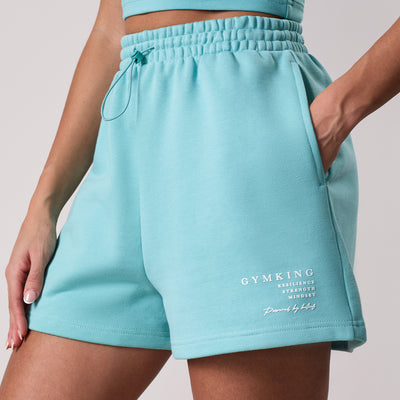Gym King Define Bungee Short - Aquatic Blue