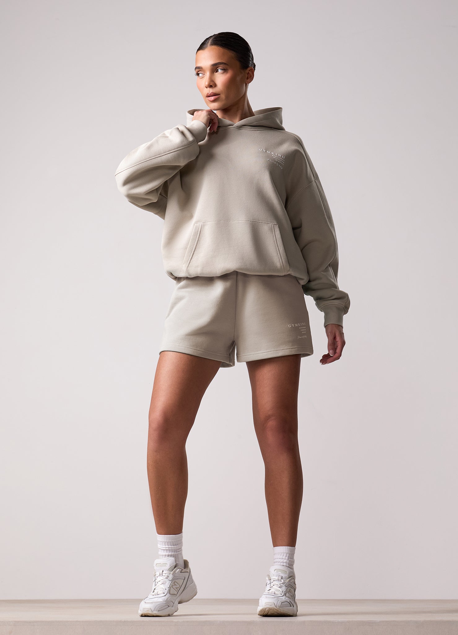 Gym King Define Bungee Short - Vanilla Brown