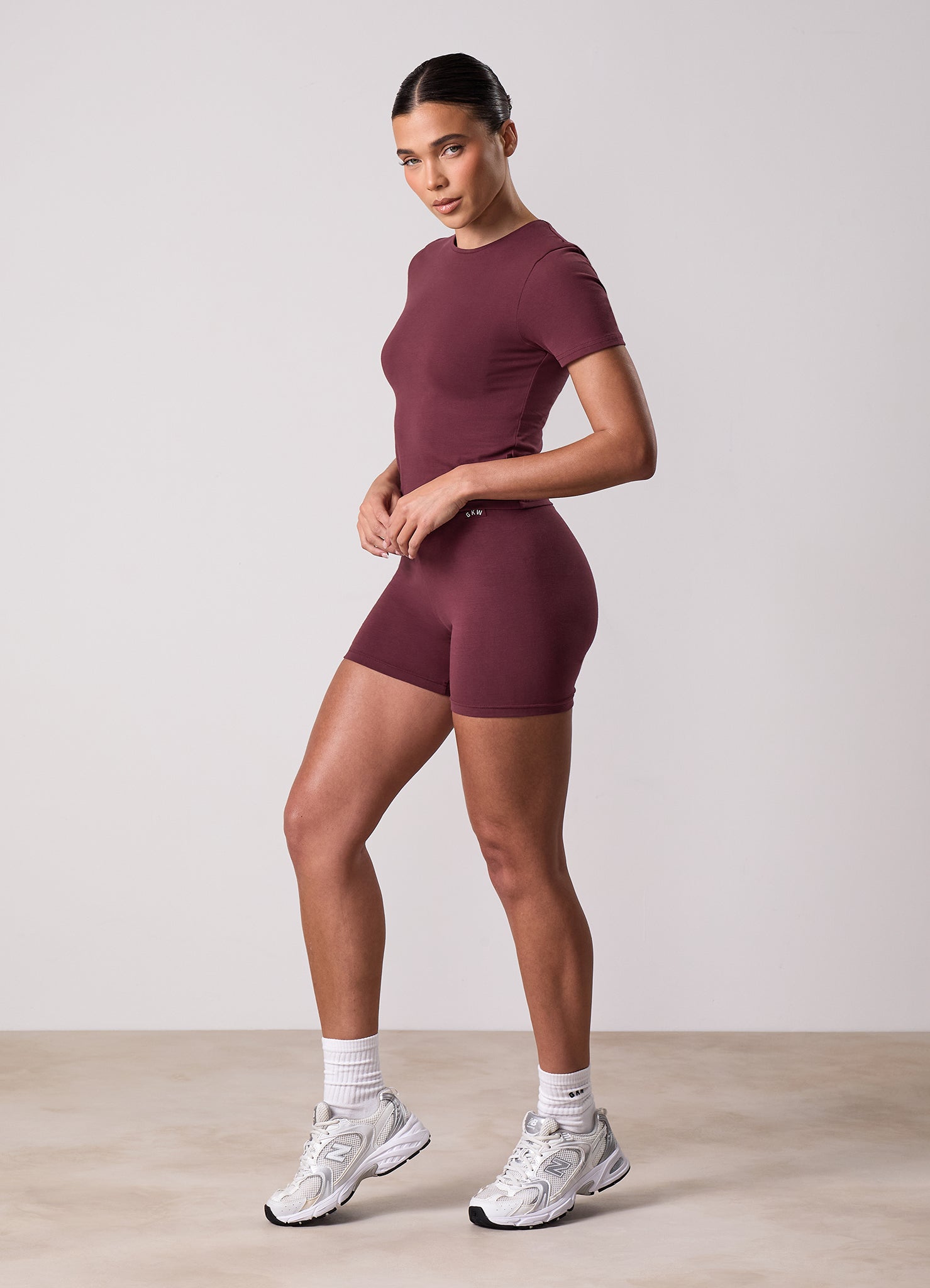 Gym King Plush Jersey Short - Burgundy