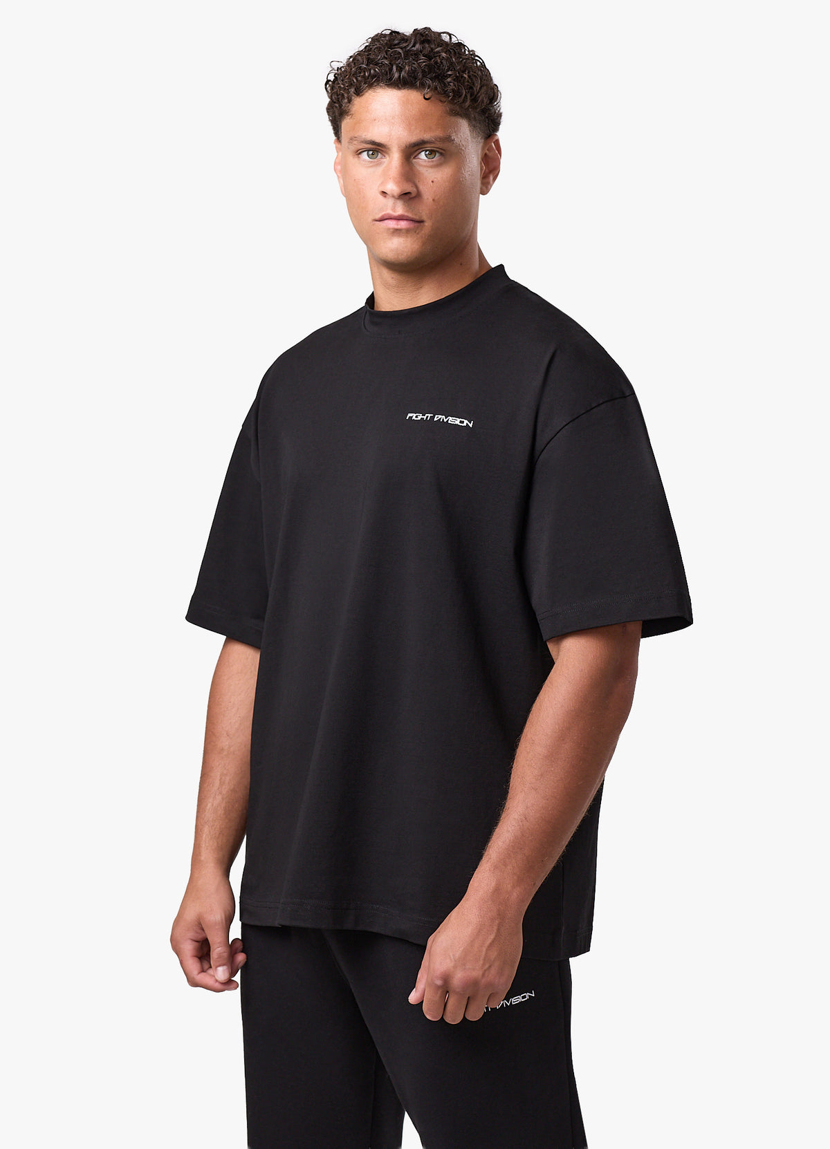 Gym King Fight Division Oversized T-Shirt - Black