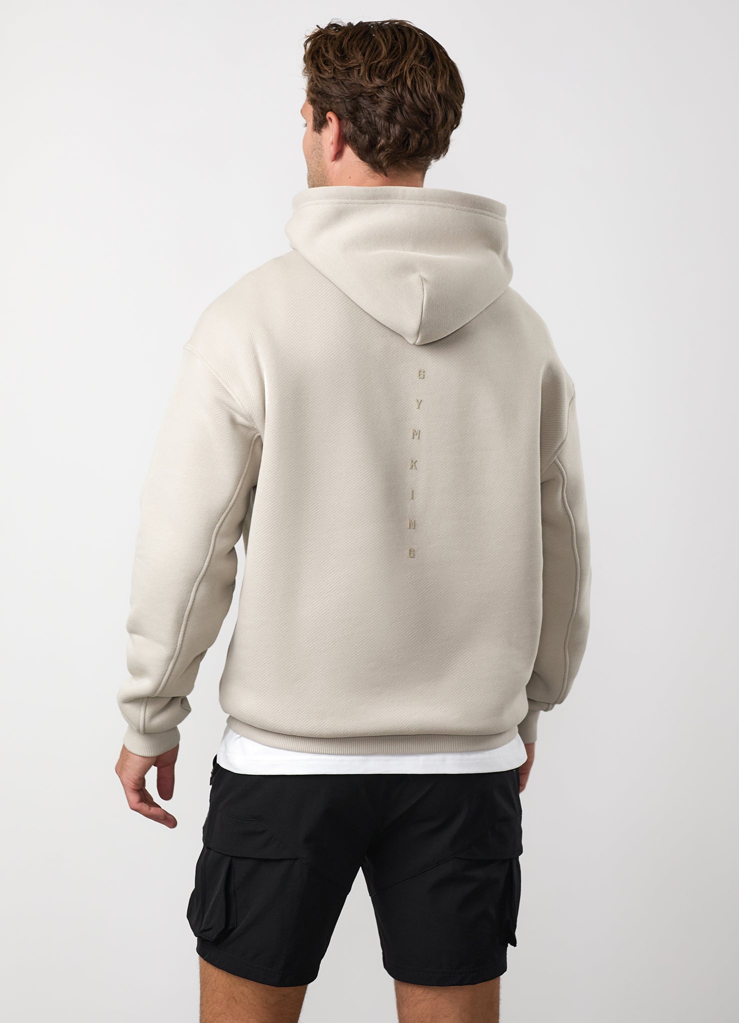 Gym King Rebellion Phantom Hoodie - Stone