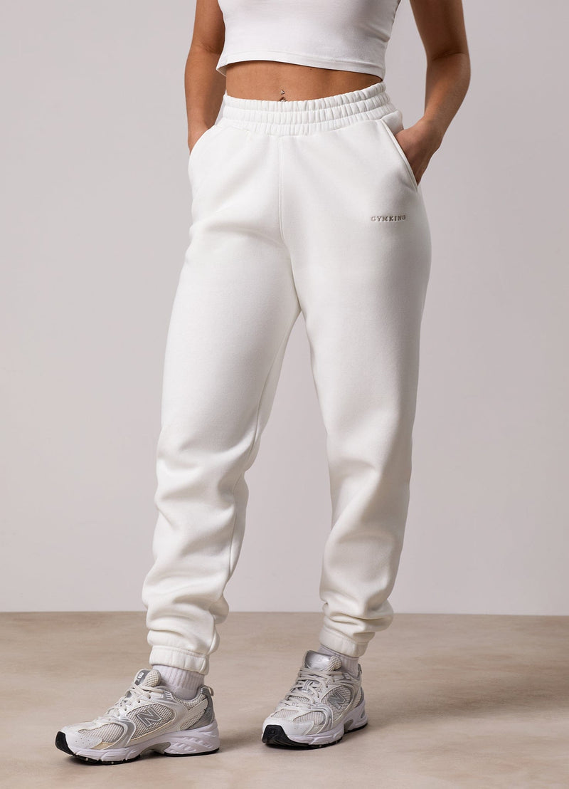 Gym King 365 Boyfriend Fleece Jogger - Cream