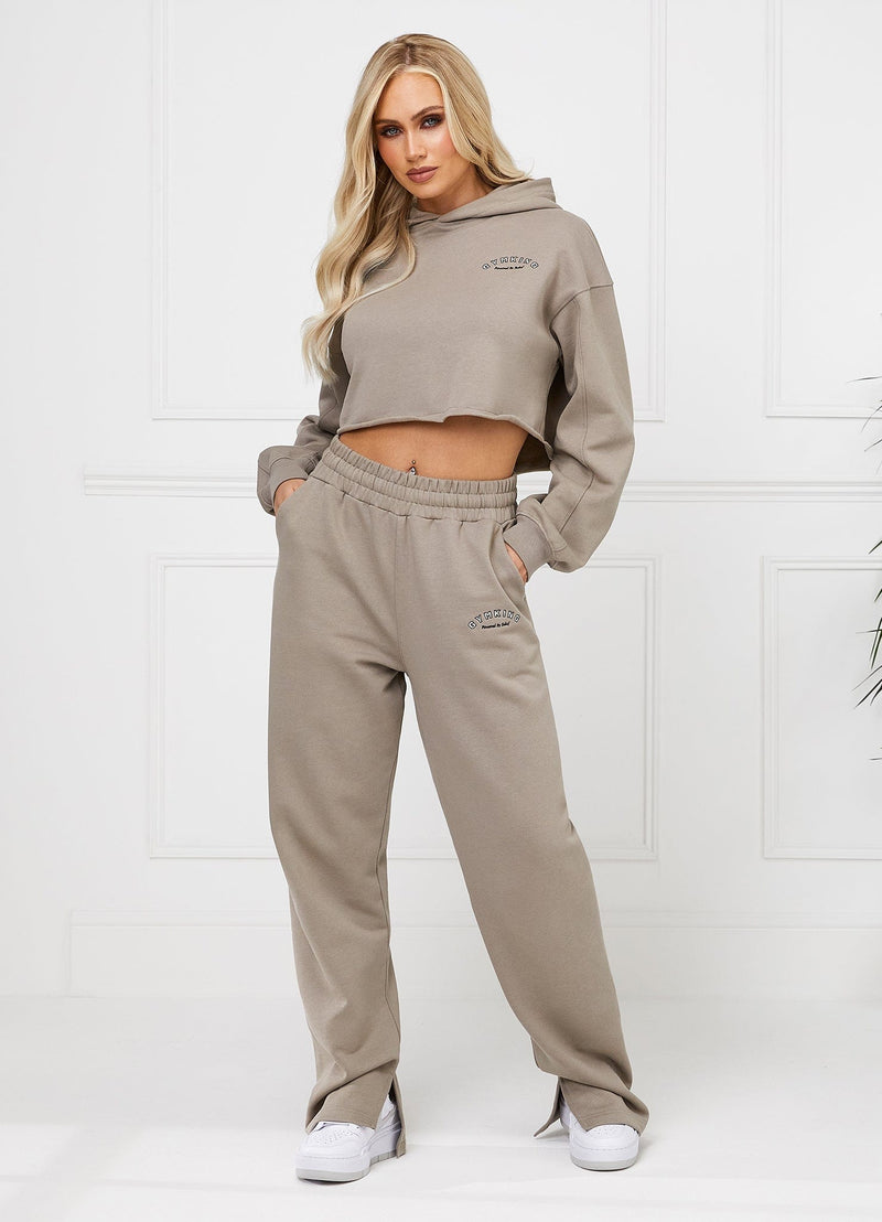 Gym King Radiance Crop Hood - Mocha