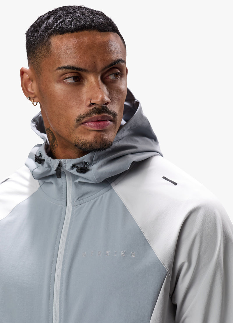 Gym King React Woven Jacket - Light Grey