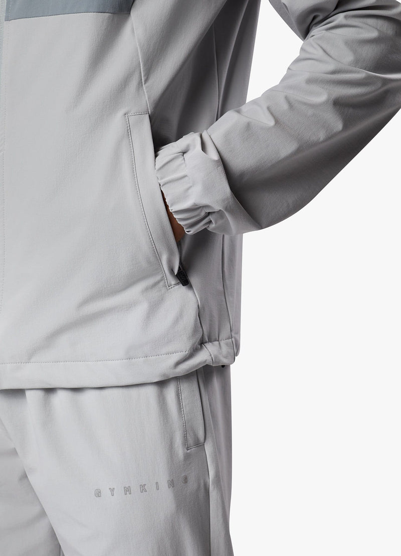 Gym King React Woven Tracksuit - Light Grey