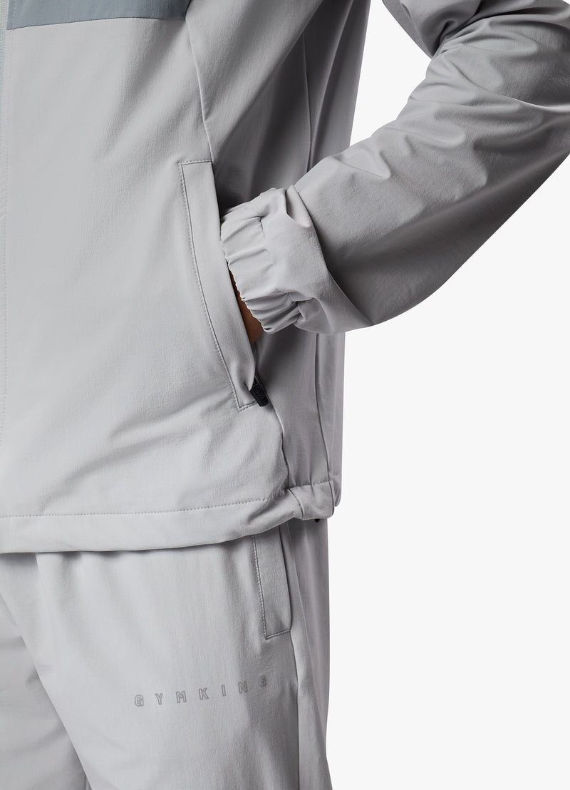 Gym King React Woven Tracksuit - Light Grey