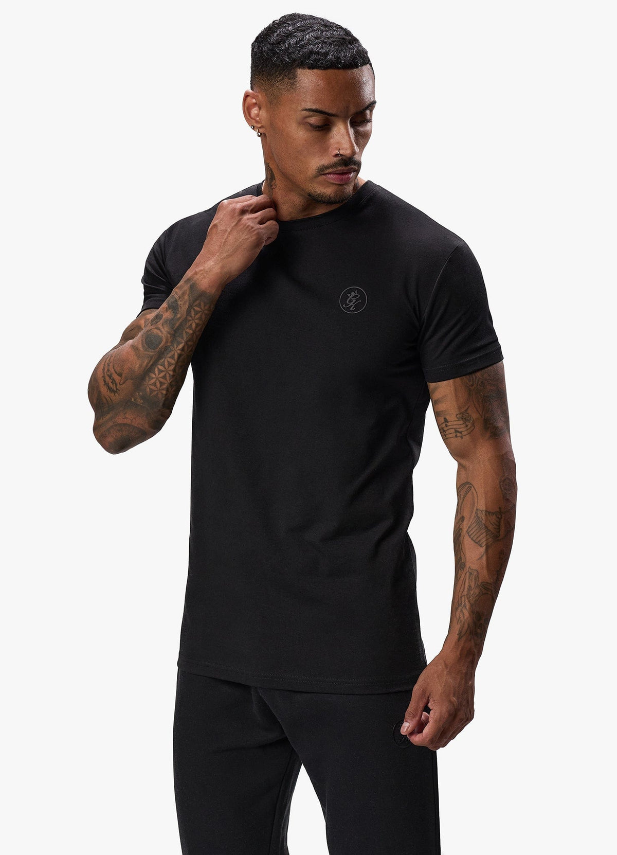 Gym King Box Logo Jersey T-Shirt - Black