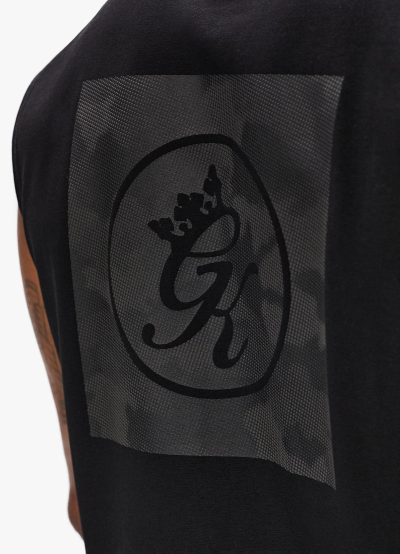 Gym King Box Logo Jersey Vest - Black