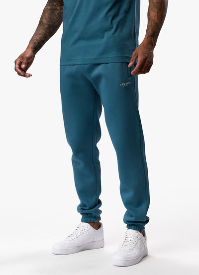 Gym King Oversized Logo Jogger - Lake Blue