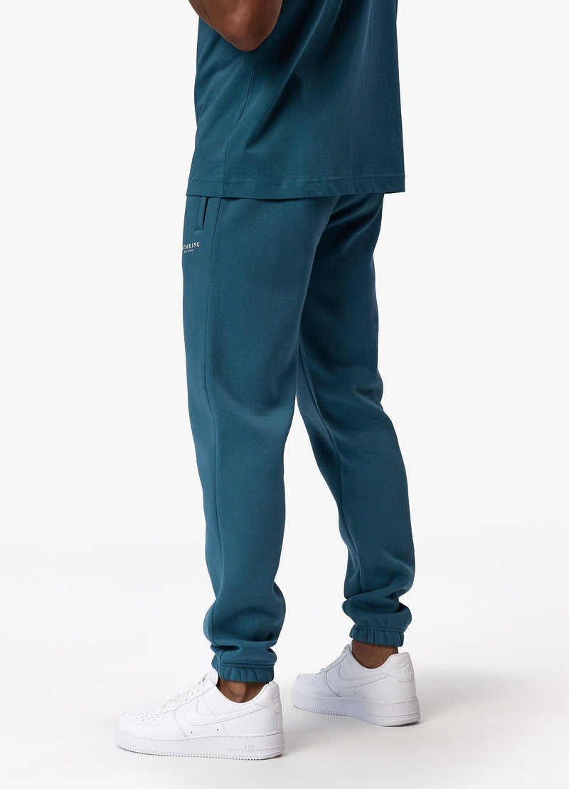 Gym King Established Crew Tracksuit - Lake Blue