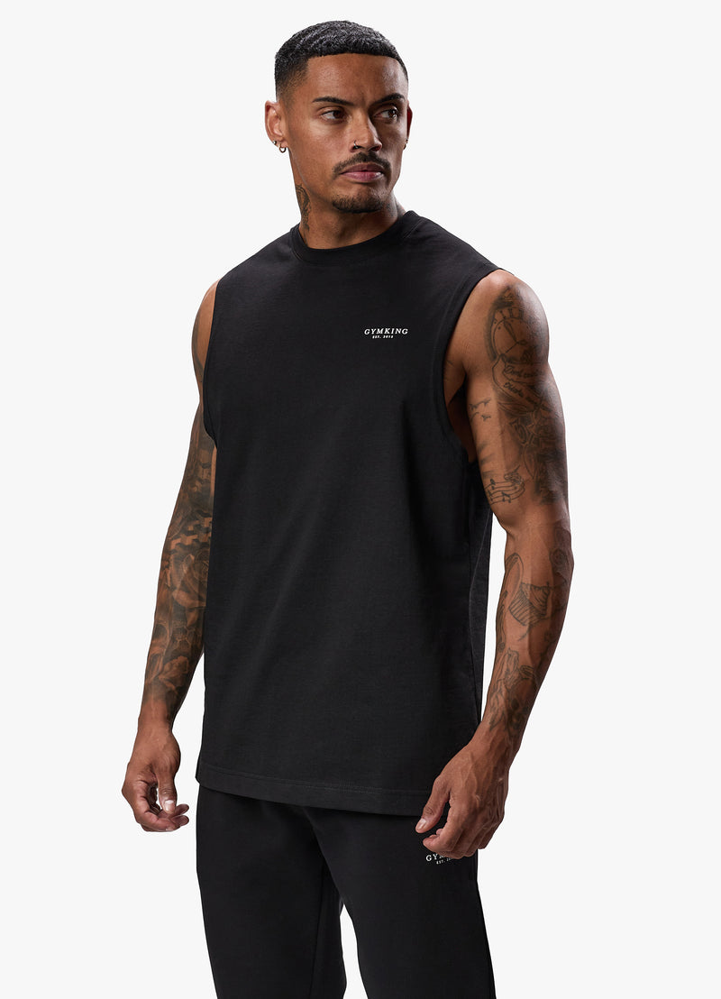 Gym King Established Vest - Black